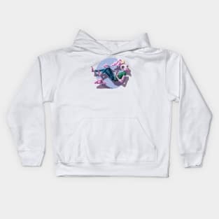 Chilling among the clouds Kids Hoodie